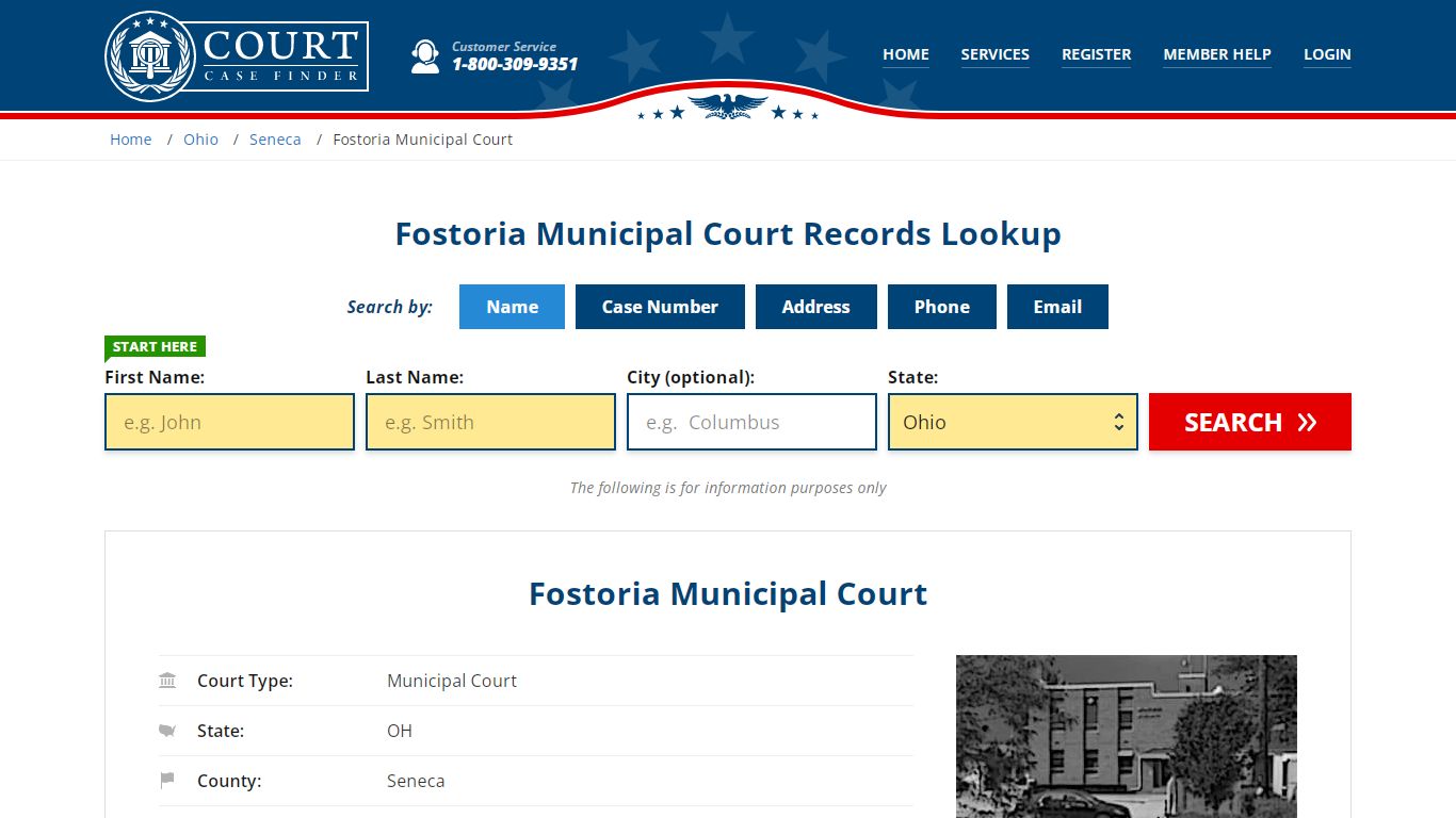 Fostoria Municipal Court Records Lookup - CourtCaseFinder.com